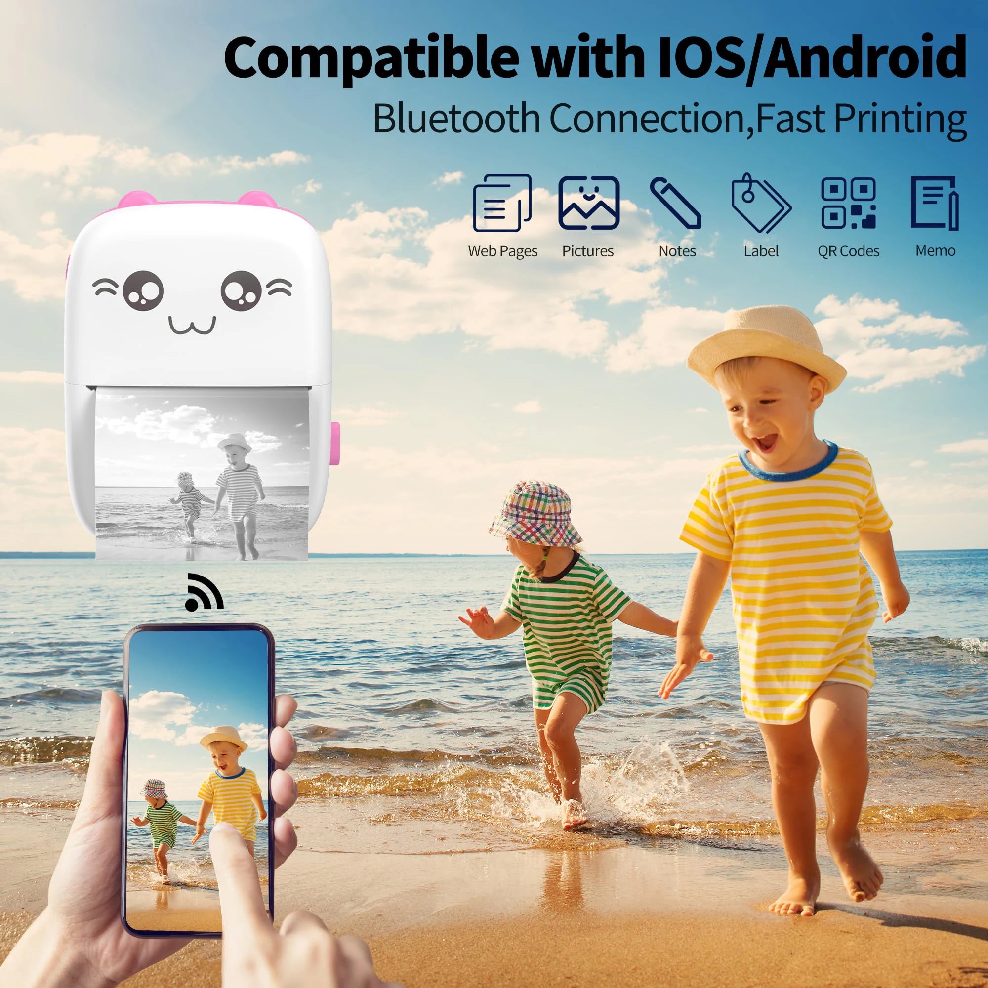 Imprimante Photo Pocket Pro™ – HD Bluetooth iOS & Android