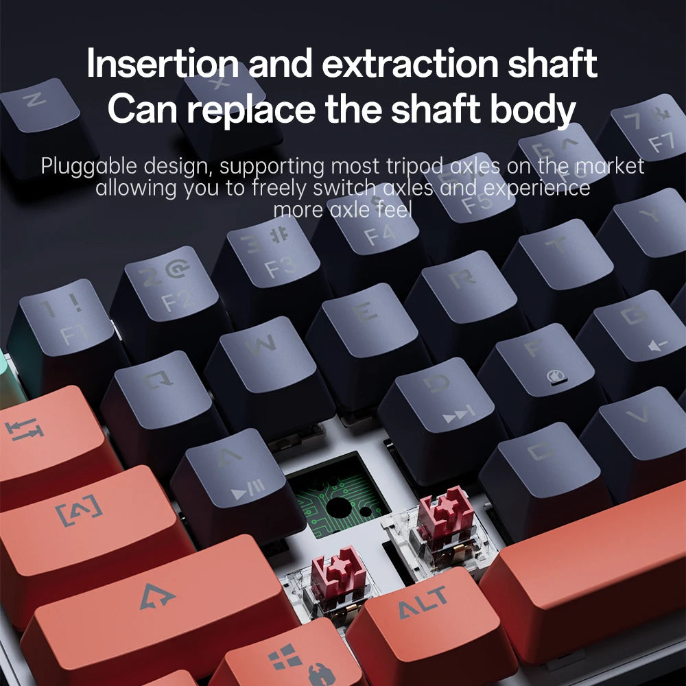 Clavier Mécanique Gaming Pro™ 61 Touches — Hot-Swap, Switch Red, RGB Compact