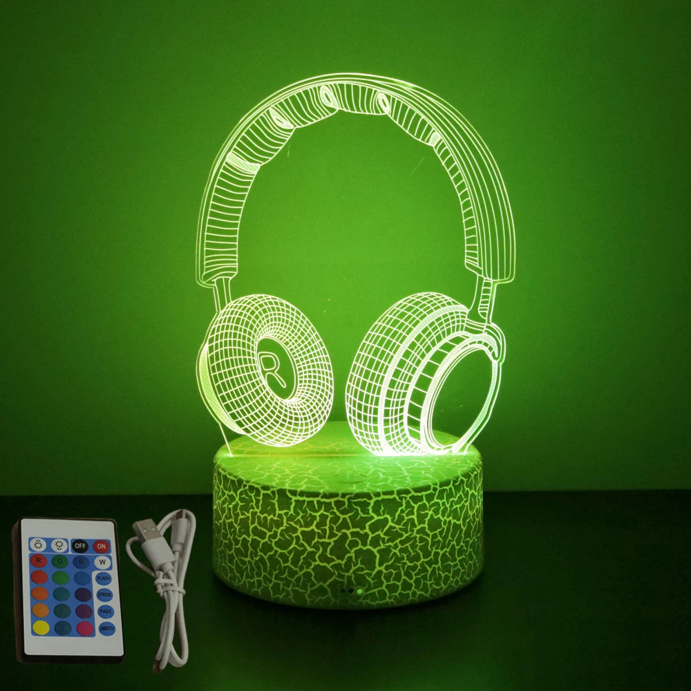 Lampe 3D LED Gaming Pro™ — Veilleuse RGB Personnalisée pour Setup Gamer