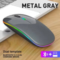 Souris Sans Fil Pro™ RGB Silencieuse — Rechargeable, Bluetooth 5.1 + 2,4GHz, 1600 DPI