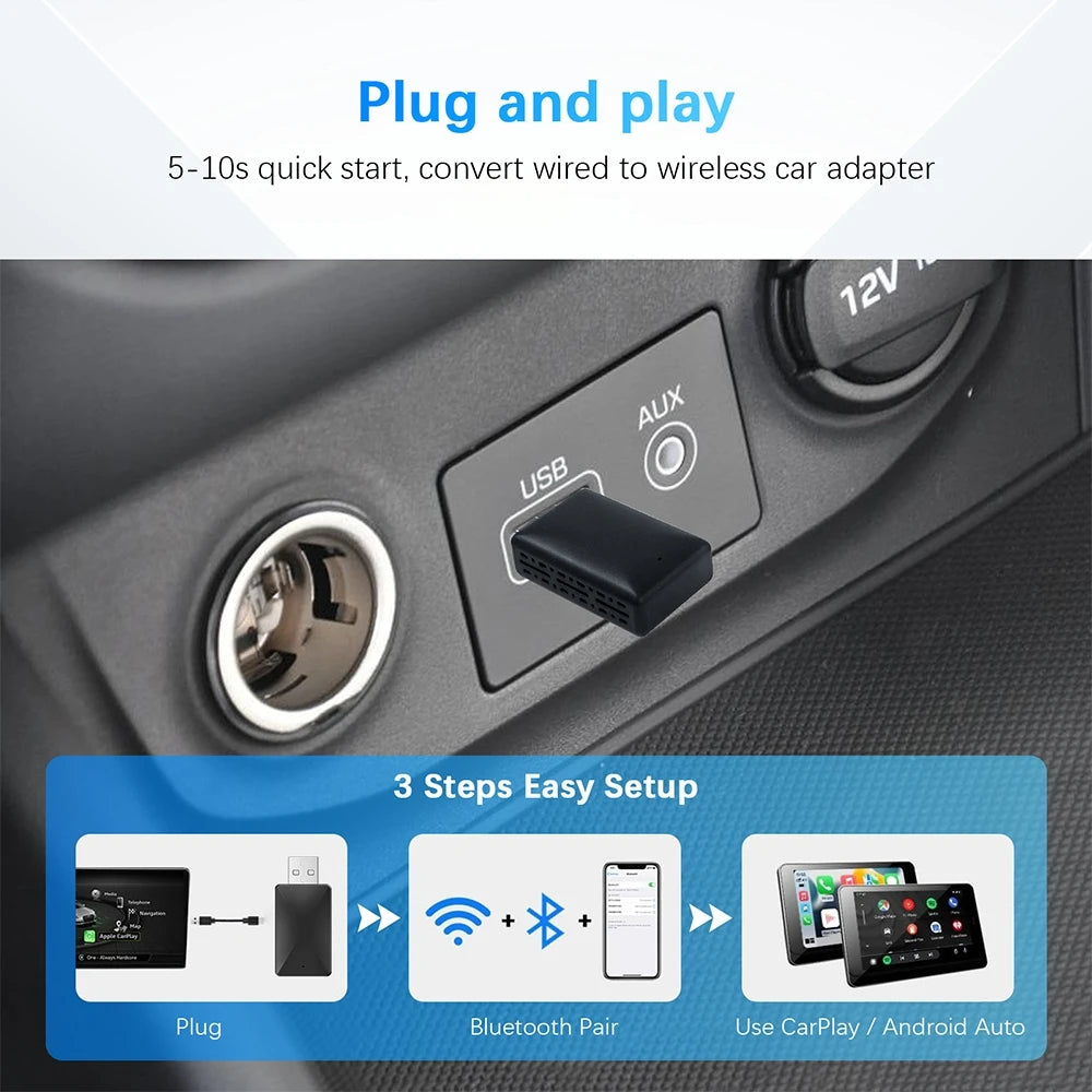 Adaptateur CarPlay Pro™ – Sans fil Bluetooth/WiFi