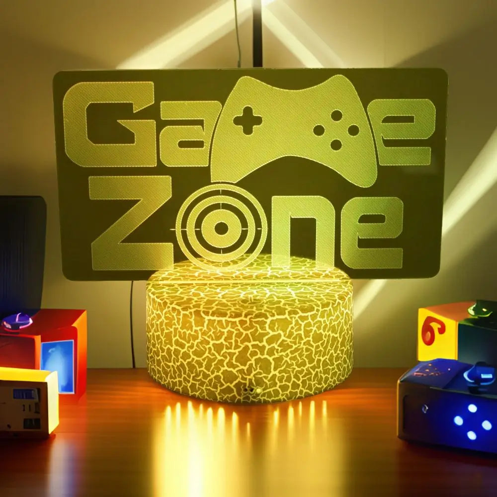 Lampe 3D LED Gaming Pro™ — Veilleuse RGB Personnalisée pour Setup Gamer