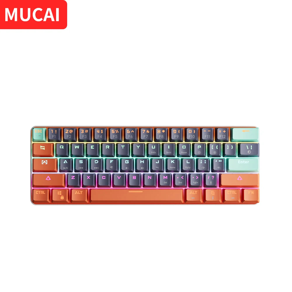 Clavier Mécanique Gaming Pro™ 61 Touches — Hot-Swap, Switch Red, RGB Compact