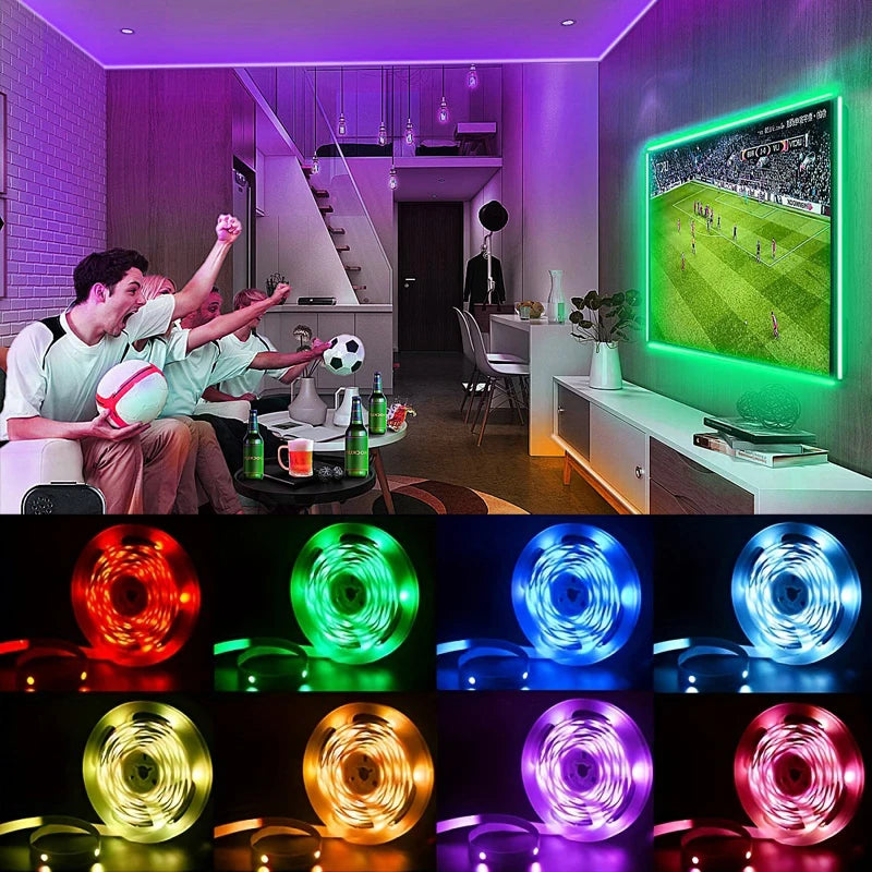Ruban LED RGB TV Pro™ — Rétroéclairage USB 5V, Contrôle 3 Touches, 1m à 10m