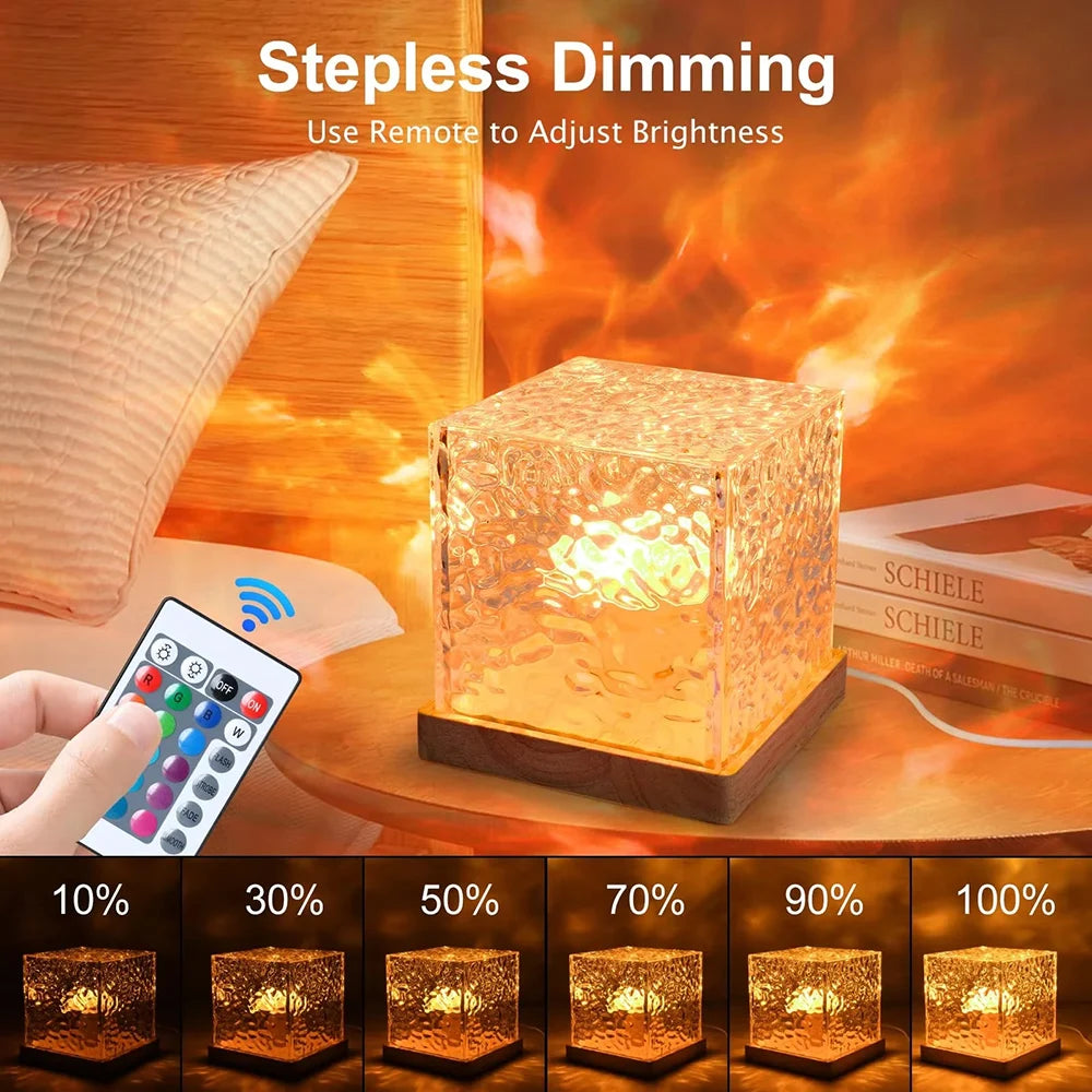 Lampe Vague Océan RGB Pro™ — Projecteur Aurora 16 Couleurs avec Télécommande