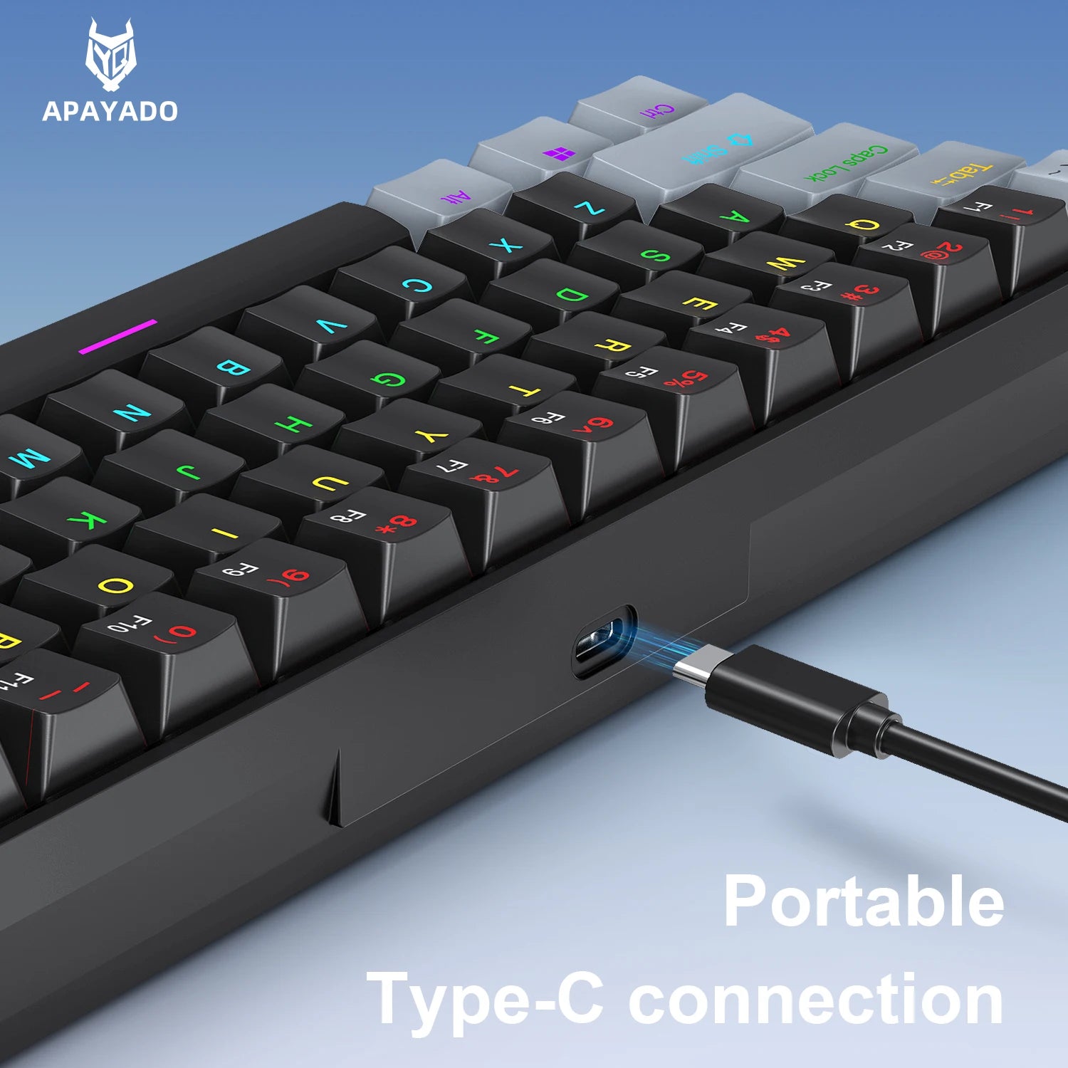 Clavier Mécanique Gaming Pro™ K61 — 61 Touches Hot-Swap, RGB Phantom, Switch Red/Blue