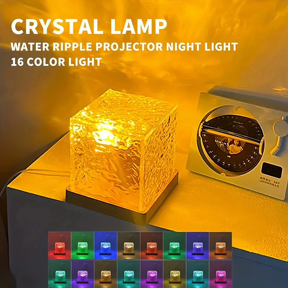 Lampe Vague Océan RGB Pro™ — Projecteur Aurora 16 Couleurs avec Télécommande