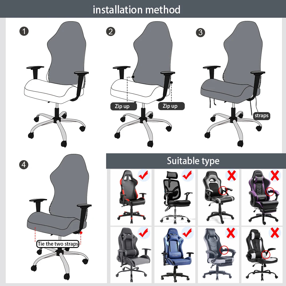 Chaise Gaming Pro™ — Siège Ergonomique Racing Inclinable