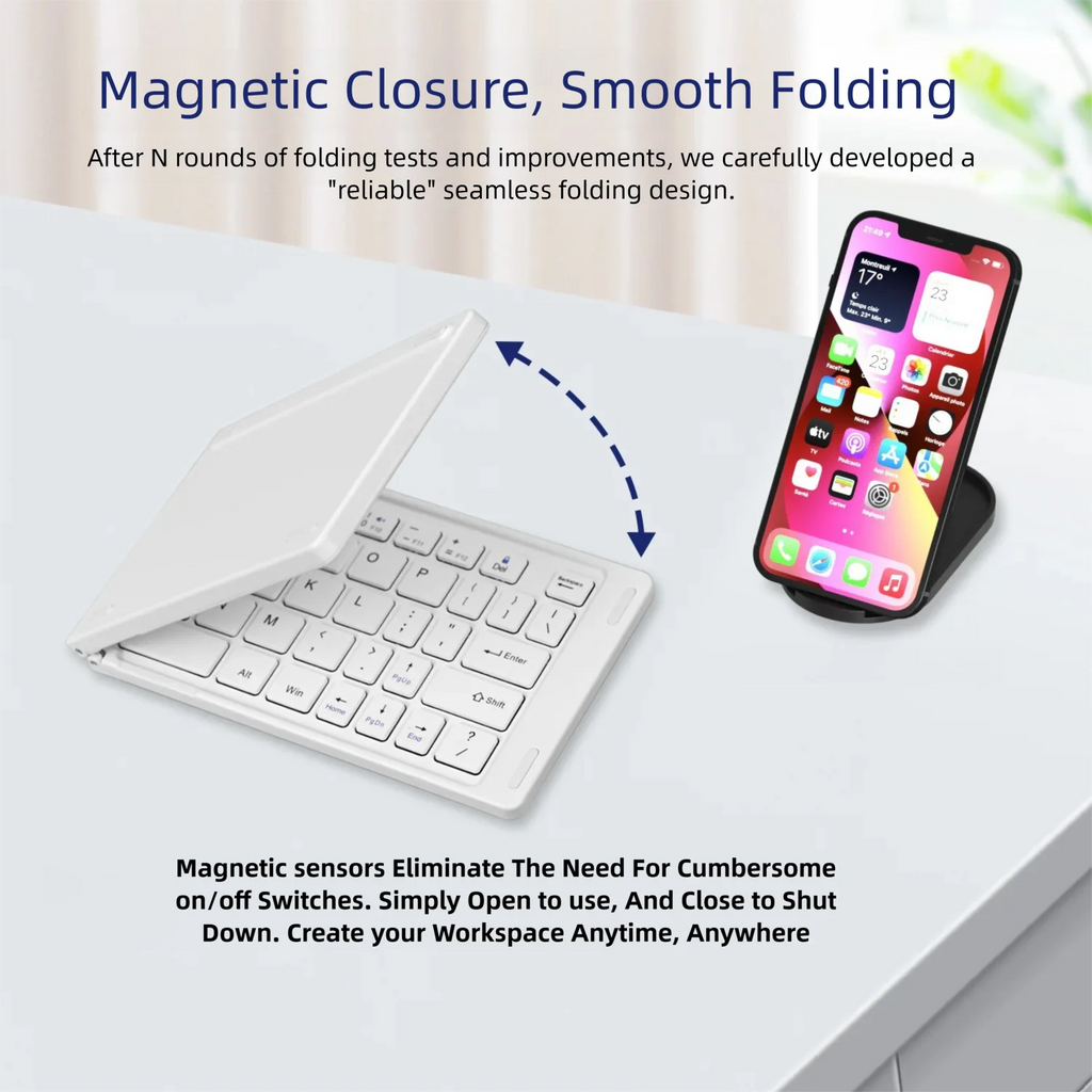 Clavier Pliable Pro™ – Bluetooth rechargeable 68 touches