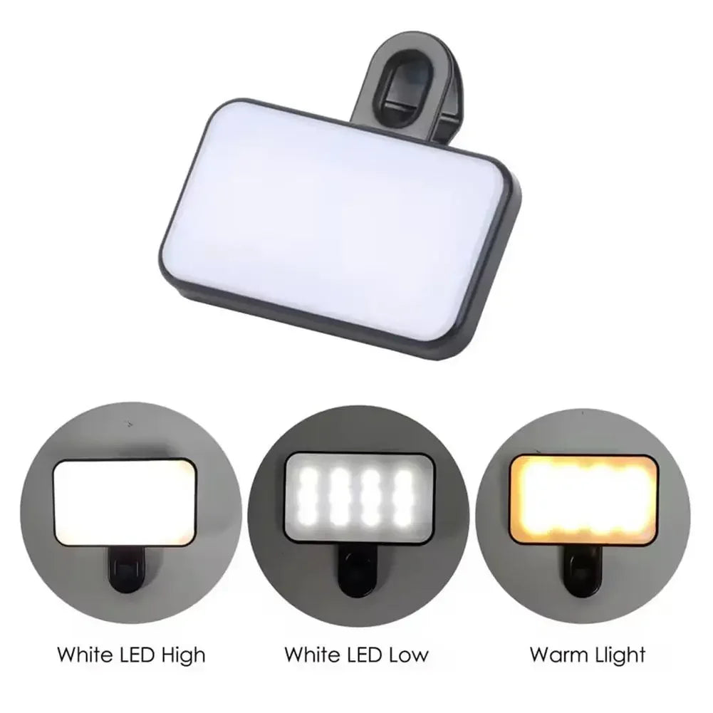 Lumière Selfie Pro™ – Clip LED 3 modes