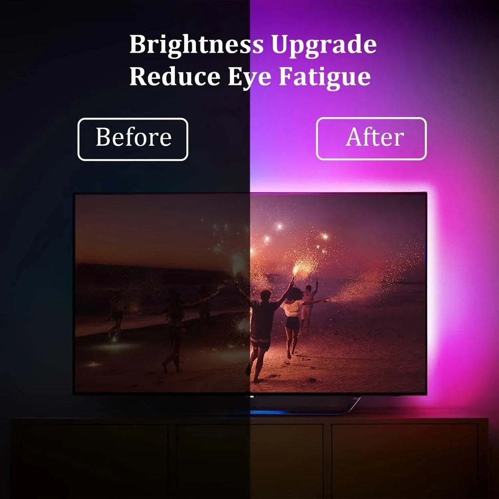 Ruban LED RGB TV Pro™ — Rétroéclairage USB 5V, Contrôle 3 Touches, 1m à 10m