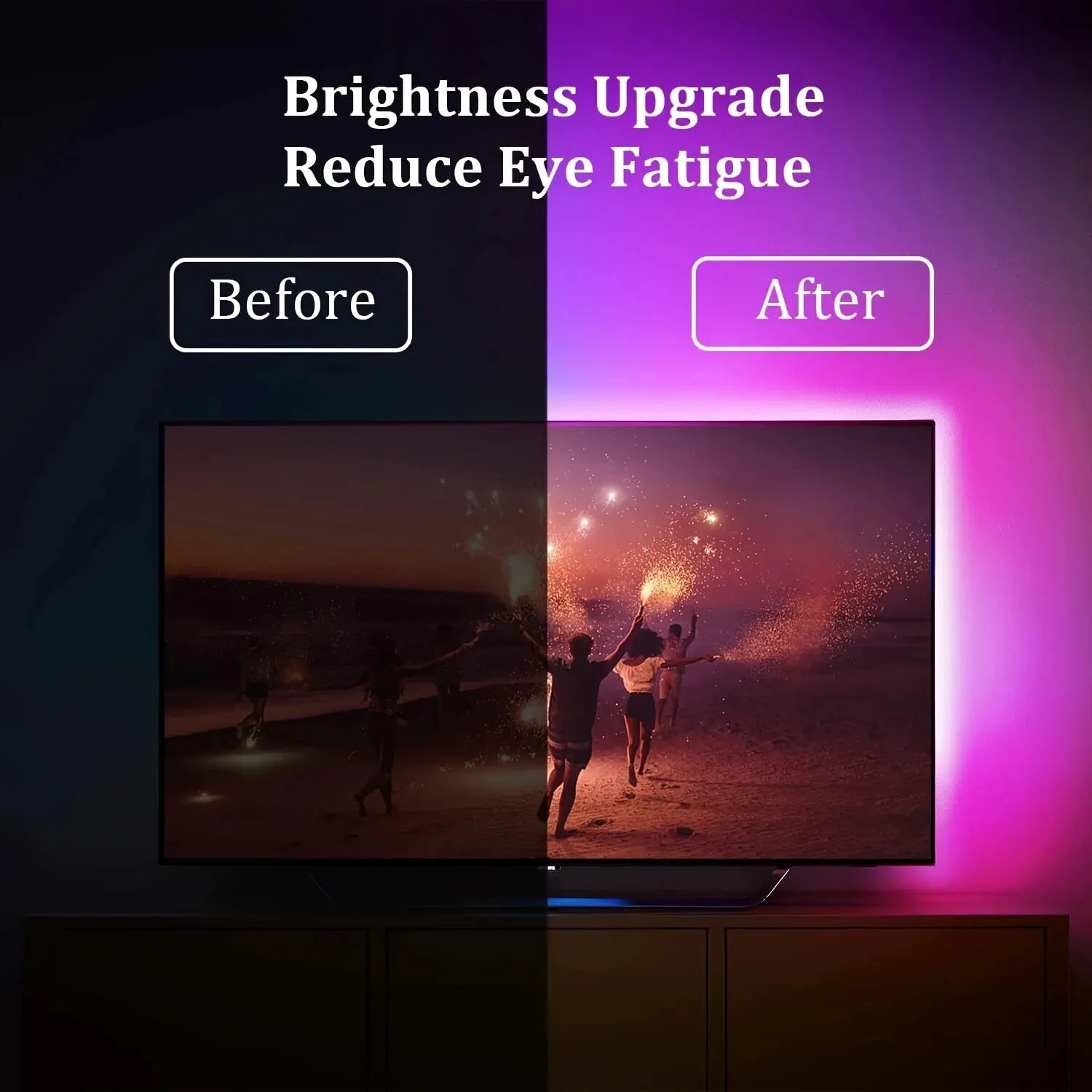Ruban LED RGB TV Pro™ — Rétroéclairage USB 5V, Contrôle 3 Touches, 1m à 10m