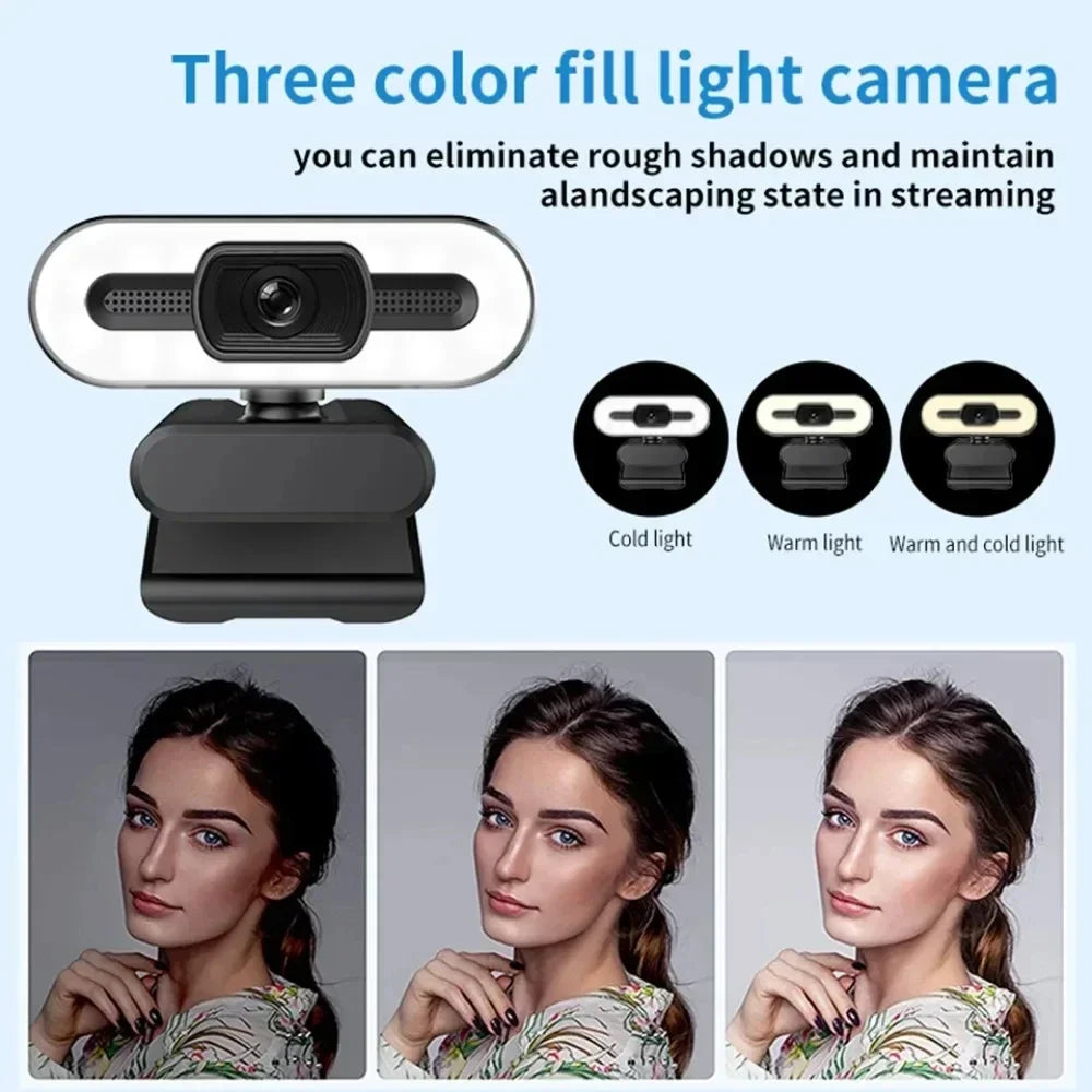 Webcam Pro™ Autofocus 4K/2K/1080P — Micro Intégré, Plug & Play