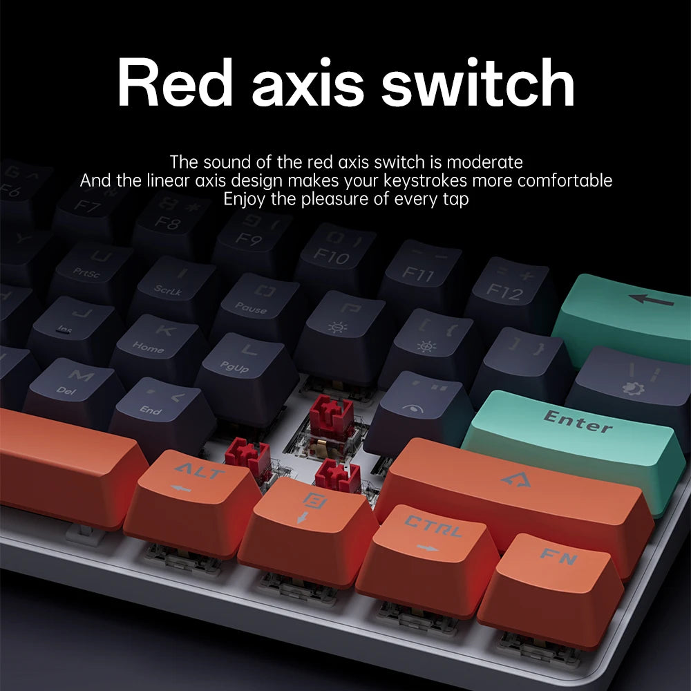 Clavier Mécanique Gaming Pro™ 61 Touches — Hot-Swap, Switch Red, RGB Compact