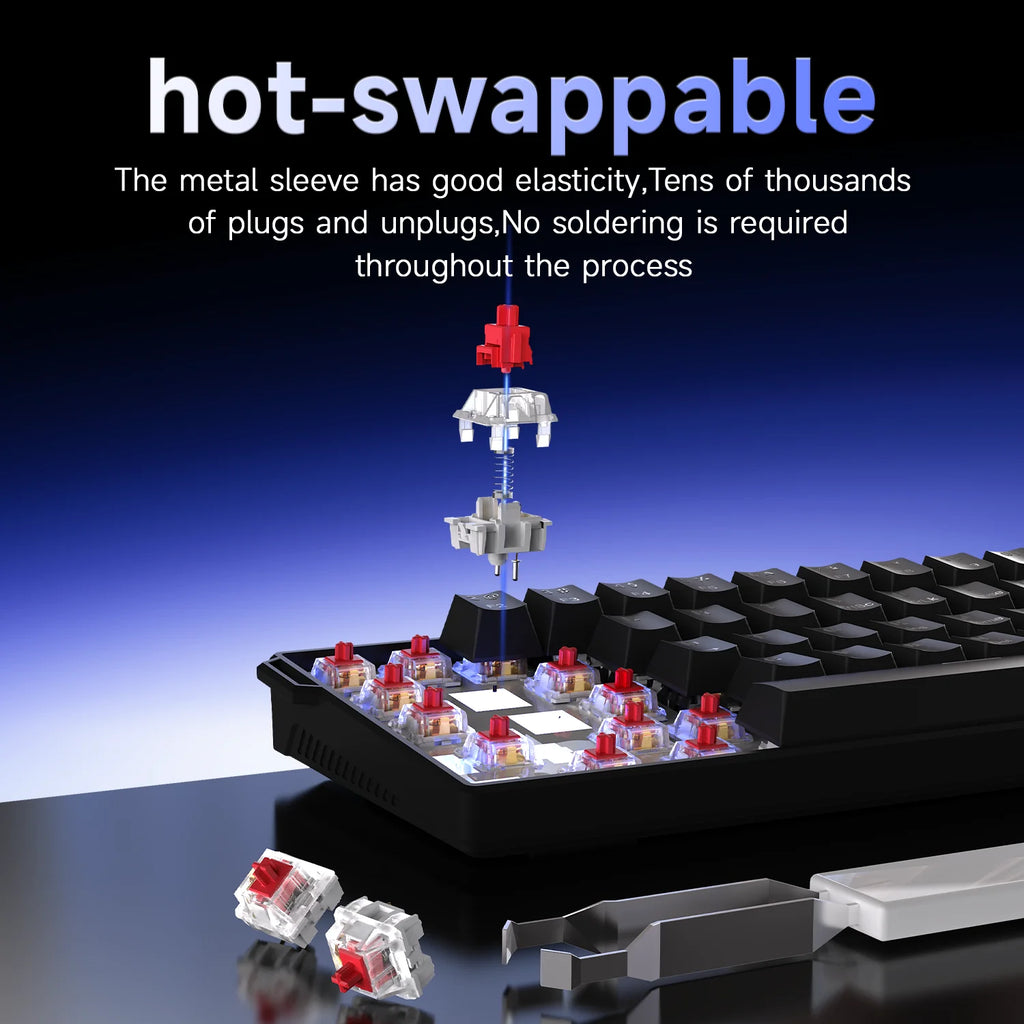 Clavier Mécanique Gaming Pro™ NK61 — 61 Touches Hot-Swap RGB, Switch Red, 60%