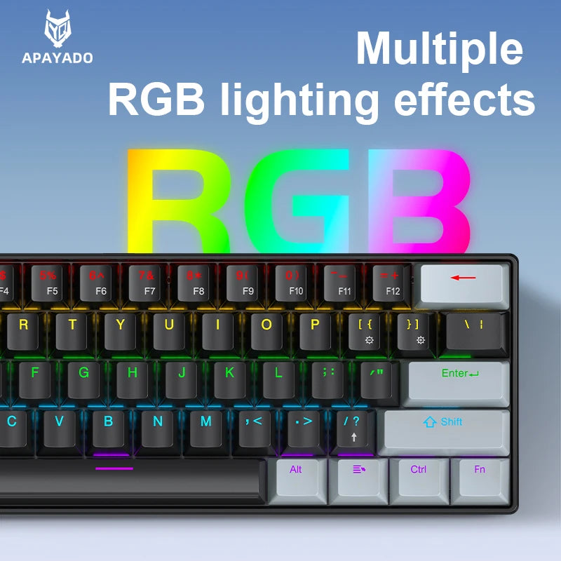 Clavier Mécanique Gaming Pro™ K61 — 61 Touches Hot-Swap, RGB Phantom, Switch Red/Blue