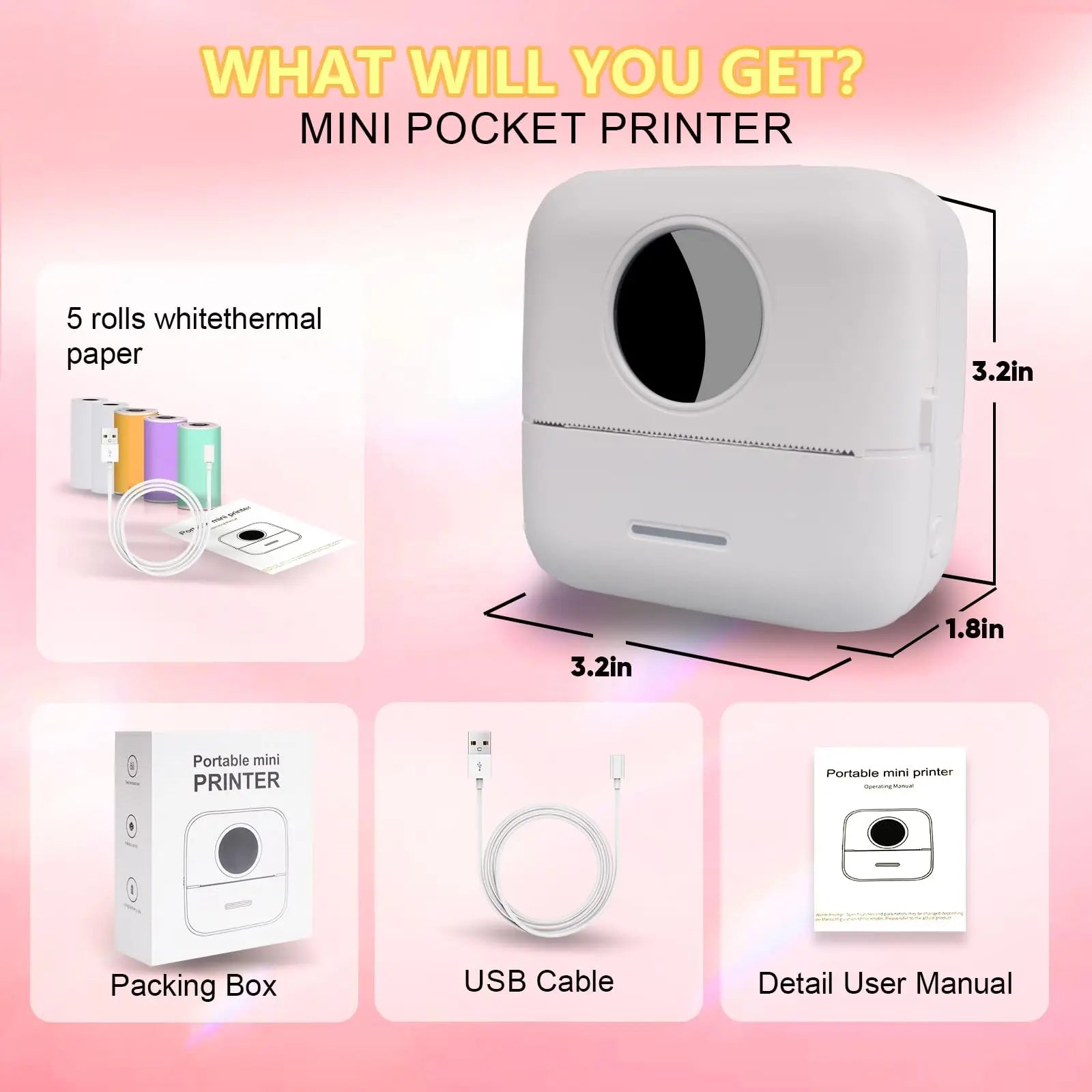 Mini Imprimante Pro™ – Thermique portable 57mm
