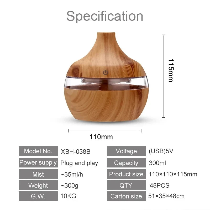 Mini Humidificateur Pro™ – Diffuseur USB 180ml