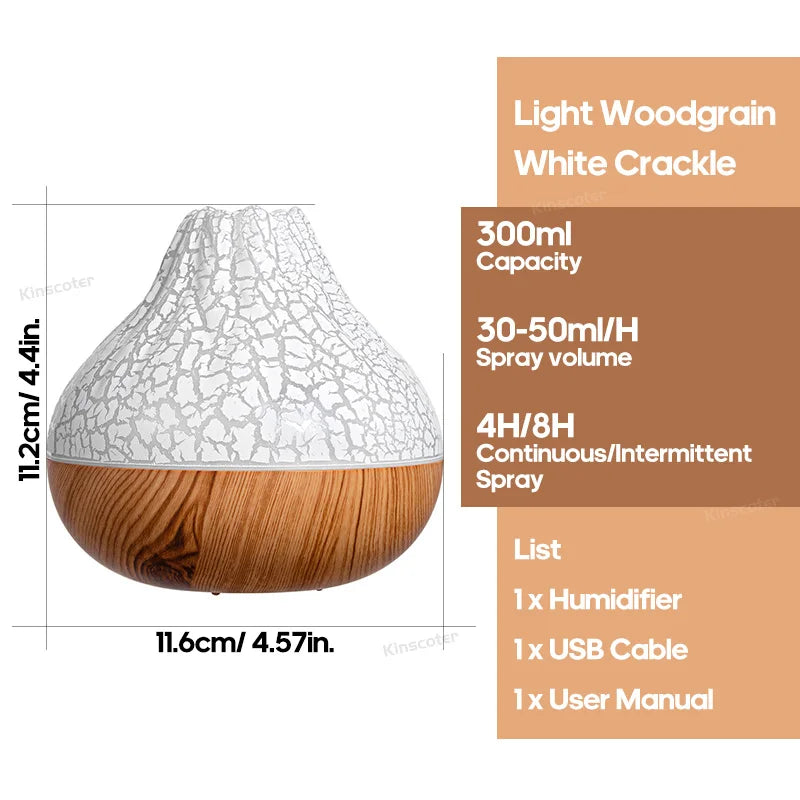 Humidificateur Arômes Pro™ – Diffuseur cool mist 300ml