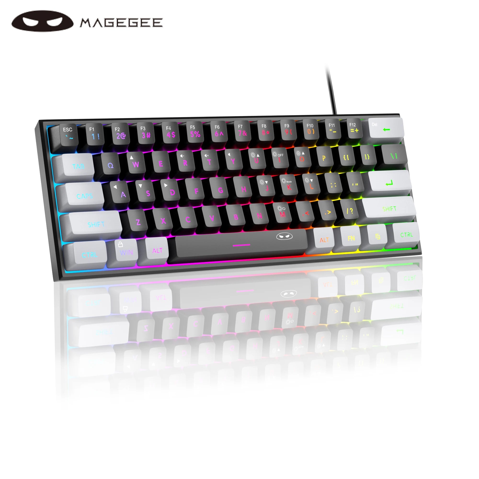 Clavier Gaming Compact Pro™ 61 Touches — RGB, Waterproof IPX4, Feeling Mécanique